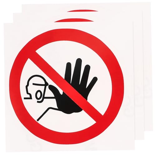 VALICLUD 3 Stück Teiliges No Entrance Warnschild Sicherheitswarnaufkleber Selbstklebend Langlebig Farbintensiv Klar Erkennbar für Fabriken Baustellen und Unternehmen VALICLUD 3 Stück Teiliges No Entrance Warnschild Sicherheitswarnaufkleber Selbstklebend Langlebig Farbintensiv Klar Erkennbar für Fabriken Baustellen und Unternehmen von VALICLUD