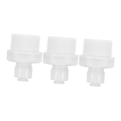 VALICLUD 3 Stück Teiliges Schnellanschluss Adapter Push to connect Schlauchverbinder Weiß für Wasserfilter Ro systeme Garten Kühlschrank Kaffeemaschine von VALICLUD
