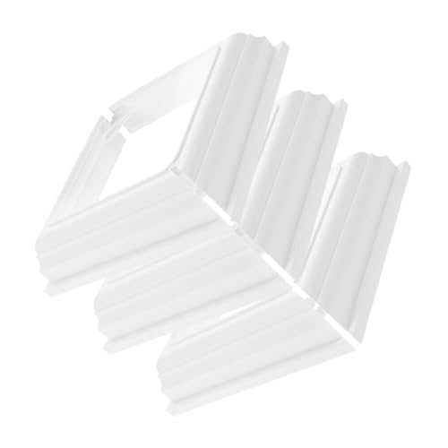 VALICLUD 3 Stück Teiliges Split Post Base Cover aus Weißem PVC Dekorative und Stabile Sockelabdeckung für Zaunpfosten Einfache Wetterbeständig Geeignet für Garten Veranda und Terrasse von VALICLUD