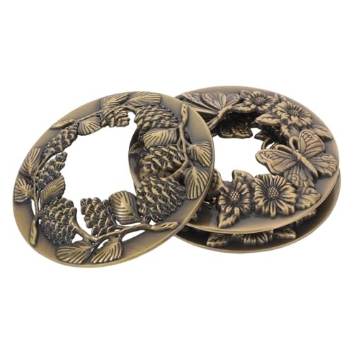 VALICLUD 3 Stück Vintage Metall Kerzendeckel Teelichtabdeckung mit Luftzirkulation Dekorative Wachsschutzabdeckung für Duftkerzen im Installieren für Spa und Entspannung VALICLUD 3 Stück Vintage Metall Kerzendeckel Teelichtabdeckung mit Luftzirkulation Dekorative Wachsschutzabdeckung für Duftkerzen im Installieren für Spa und Entspannung von VALICLUD