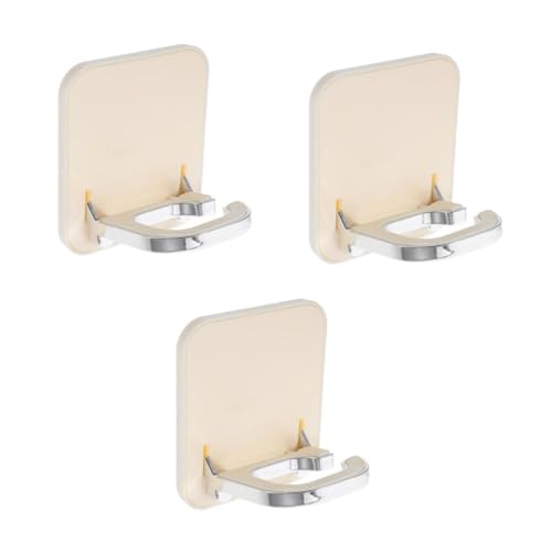 VALICLUD 3 Stück Wand Haartrocknerhalter für Badezimmer Selbstklebend Platzsparend und Bohren für Fön Glätteisen und Stilvolles Design für Moderne Badezimmereinrichtung von VALICLUD