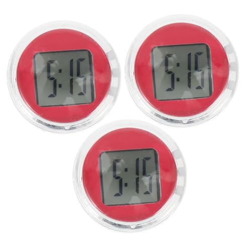VALICLUD 3 Stück Wasserdichte Mini Motorraduhren Digitaluhr mit Klebehalterung Kompakte Auto Motorrad Lenkeruhr Platzsparende Elektronische Uhr für Car Suv Lesbares Display VALICLUD 3 Stück Wasserdichte Mini Motorraduhren Digitaluhr mit Klebehalterung Kompakte Auto Motorrad Lenkeruhr Platzsparende Elektronische Uhr für Car Suv Lesbares Display von VALICLUD