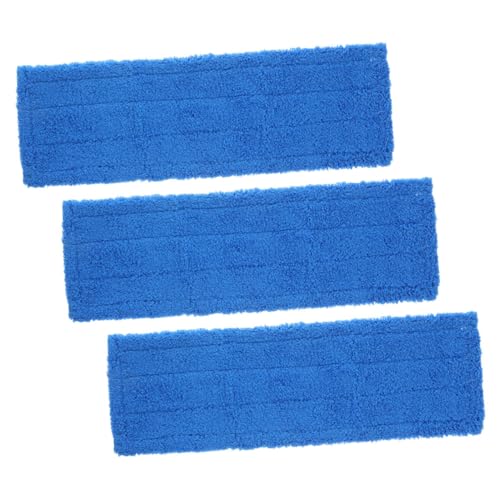 VALICLUD 3 Stück Wiederverwendbare Mop ersatzpads Fleece Strapazierfähige Mikrofaser wischmopp bezüge Kompatibel mit Bodenwischern Waschbar Geeignet für Fliesen Holz und Stein von VALICLUD