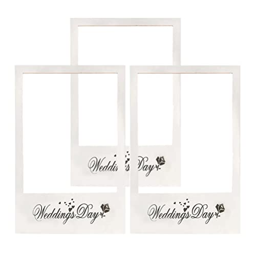 VALICLUD 3stücke Teiliges Photo Booth Für Hochzeiten Kreative Fotorahmen Requisiten Lustige Bilderrahmen Für Unvergessliche Hochzeitsmomente Und Partys von VALICLUD