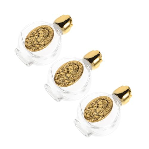 VALICLUD 3stücke Weihwasserflasche Aus Glas Kleine Flaschen Für Heimgebrauch Nachfüllbare Wasserflaschen Mit Muster Für Gebete Und Gottesdienste Wasserbehälter Für Unterwegs VALICLUD 3stücke Weihwasserflasche Aus Glas Kleine Flaschen Für Heimgebrauch Nachfüllbare Wasserflaschen Mit Muster Für Gebete Und Gottesdienste Wasserbehälter Für Unterwegs von VALICLUD