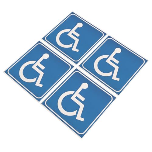 VALICLUD 4 Blätter Rollstuhlfahrer Symbol Aufkleber Teiliges Selbstklebende Wasserdichte Sticker für Rollstühle Geeignet für Fenster Türen und Einrichtungen VALICLUD 4 Blätter Rollstuhlfahrer Symbol Aufkleber Teiliges Selbstklebende Wasserdichte Sticker für Rollstühle Geeignet für Fenster Türen und Einrichtungen von VALICLUD