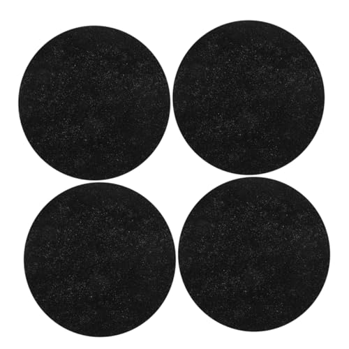 VALICLUD 4 Stück Aktivkohle-Ersatzfilter Komposthaufen filtert Holzkohle Kompostkohlefilter Laken aus Faserbaumwolle Black von VALICLUD