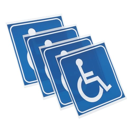 VALICLUD 4 Stück Aufkleber für Behinderte Wasserdichte Aufkleber für Barrierefreien Zugang Selbstklebende Rollstuhlzeichen für Autos und Einrichtungen VALICLUD 4 Stück Aufkleber für Behinderte Wasserdichte Aufkleber für Barrierefreien Zugang Selbstklebende Rollstuhlzeichen für Autos und Einrichtungen von VALICLUD