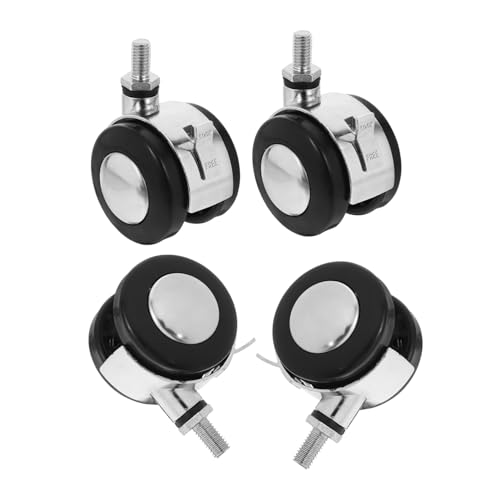 VALICLUD 4 Stück Bürostuhlrollen mit Bremse Stabile Möbelersatzrollen mit Stiel Langlebige Kunststoffdrehrollen für Schreibtisch Gaming stühle Einfache Montage Hohe Tragfähigkeit VALICLUD 4 Stück Bürostuhlrollen mit Bremse Stabile Möbelersatzrollen mit Stiel Langlebige Kunststoffdrehrollen für Schreibtisch Gaming stühle Einfache Montage Hohe Tragfähigkeit von VALICLUD