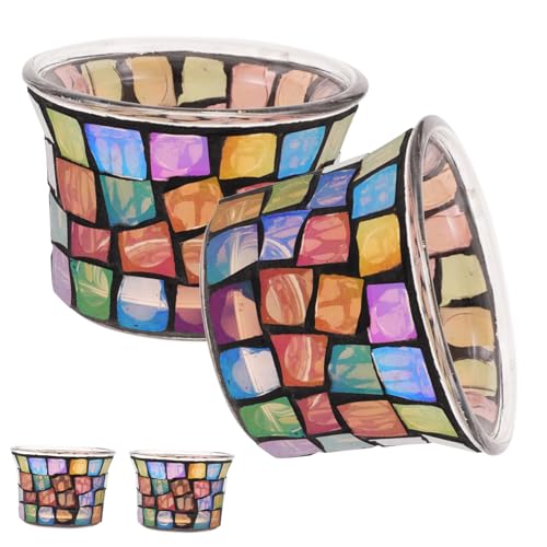 VALICLUD 4 Stück Handgefertigte Glas kerzenhalter Design Tischkerzenständer Romantische Kerzenhalter für Haus Hochzeit Feier Geeignet als Desktop Ornament VALICLUD 4 Stück Handgefertigte Glas kerzenhalter Design Tischkerzenständer Romantische Kerzenhalter für Haus Hochzeit Feier Geeignet als Desktop Ornament von VALICLUD