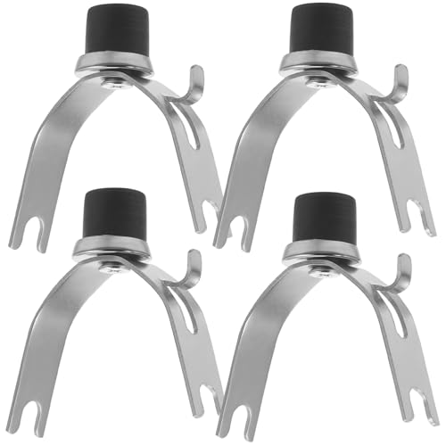 VALICLUD 4 Stück Kleiderstangen Zubehör Set Gabelköpfe für Wäscheleine Austauschbare Aufsätze mit Haken für Kleiderstangen Geeignet für Rohre und Langlebig von VALICLUD