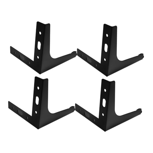 VALICLUD 4 Stück Metallmöbelbeine Moderne Dreieckige Sofa Beine für Möbelersatz Schwarz Geeignet für Sofa Tv Schrank und Kommode von VALICLUD
