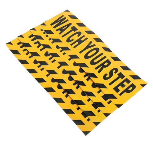 VALICLUD 4 Stück Rutschfeste Bodenwarnaufkleber Teilig Selbstklebend PVC Warnschild Gelb Schwarz für Treppen Arbeitsschutz bei Nässe und Glätte VALICLUD 4 Stück Rutschfeste Bodenwarnaufkleber Teilig Selbstklebend PVC Warnschild Gelb Schwarz für Treppen Arbeitsschutz bei Nässe und Glätte von VALICLUD