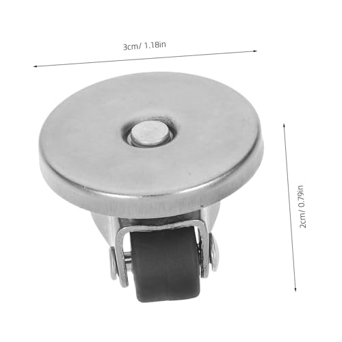 VALICLUD 4 Stück Selbstklebende Mini lenkrollen aus Weichem Material Verschleißfest und Kompakt für Möbel Bürostühle Unterbettlagerung und Kleine Geräte Unsichtbar und Vielseitig von VALICLUD