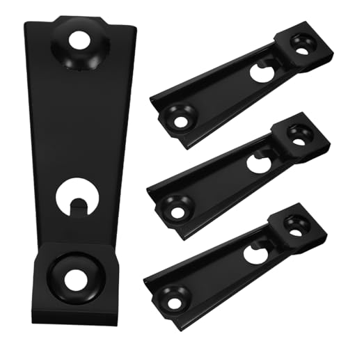 VALICLUD 4 Stück Sofa -Hardware -Verbindungsteile Reparatur der Couchmechanismus Liegebefestigungswerkzeug Liegestabilisator -Werkzeug Möbelmechanismus - Sofa-Zubehör Eisen Schwarz von VALICLUD