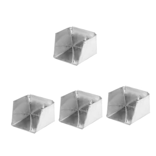 VALICLUD 4 Stück Staubpan Desktop-kehrschaufel Schreibtisch Klein Mini Handfeger Und Schaufel Müll Staubwanne Haushalt Kehrschaufeln Metallstaubschange Kehrschaufel Reinigen Eisen Silber von VALICLUD