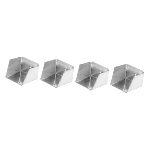 VALICLUD 4 Stück Staubwanne Mini-Staubpfanne Handfeger und Schaufel klein Schreibtisch Müll Metallstaubschange Desktop-Kehrschaufel aus Metall Mini-Kehrschaufel Eisen Silver von VALICLUD