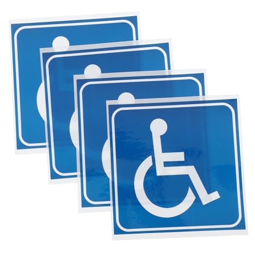 VALICLUD 4 Stück Teiliges Behinderten Aufkleber Wetterfeste Selbstklebende Symbole für Auto Fenster Türen Langlebige Sichtbare Disability Sticker für Barrierefreie Bereiche VALICLUD 4 Stück Teiliges Behinderten Aufkleber Wetterfeste Selbstklebende Symbole für Auto Fenster Türen Langlebige Sichtbare Disability Sticker für Barrierefreie Bereiche von VALICLUD