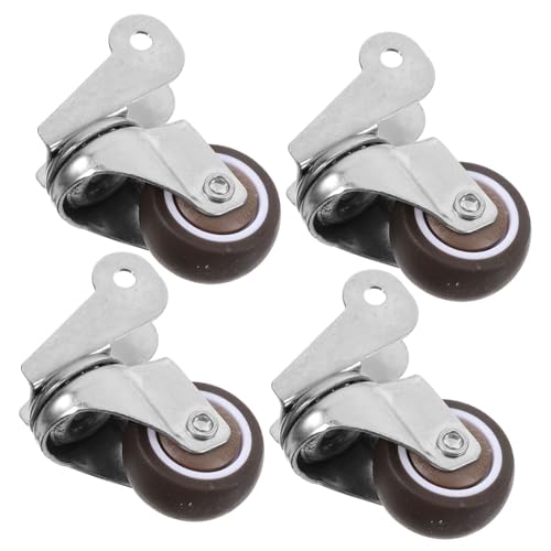 VALICLUD 4 Stück Teiliges Caster Wheels Möbelrollen mit Bremse Geräuscharm Langlebig und Schwerlastfähig für Möbel und Küchenregale Einfache Montage Stabile Unterstützung VALICLUD 4 Stück Teiliges Caster Wheels Möbelrollen mit Bremse Geräuscharm Langlebig und Schwerlastfähig für Möbel und Küchenregale Einfache Montage Stabile Unterstützung von VALICLUD