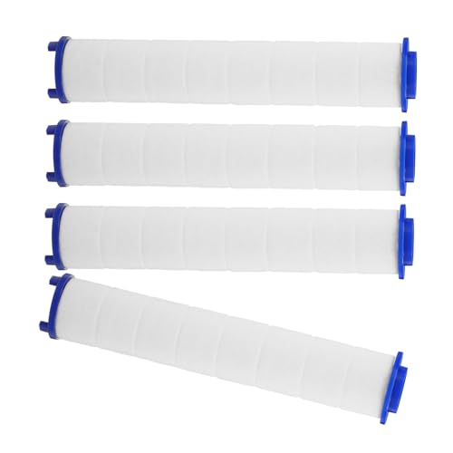 VALICLUD 4 Stück Teiliges Duschkopf Filter Ersatzset mit Calcium sulfit Kugeln Langlebiger Wasserfilter für Kalkhaltiges Wasser Effizienter Sprühkopf Filter für Sauberes Duschwasser Lang von VALICLUD