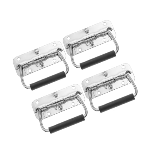 VALICLUD 4 Stück Teiliges Klappbare Edelstahl griffe Robuste Tragegriffe mit Federmechanismus Komfortable Metallgriff ersatzteile für Werkzeugkoffer Industrieboxen und Koffer Lang VALICLUD 4 Stück Teiliges Klappbare Edelstahl griffe Robuste Tragegriffe mit Federmechanismus Komfortable Metallgriff ersatzteile für Werkzeugkoffer Industrieboxen und Koffer Lang von VALICLUD