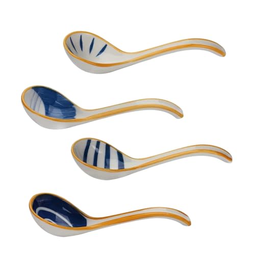 VALICLUD 4 Stück Teiliges Kleine Chinesische Porzellan suppelöffel Glasiert Glatte Oberfläche für Asiatische Suppen Dumplings und Japanische Küche Spülmaschinenfest Stilvolles Design VALICLUD 4 Stück Teiliges Kleine Chinesische Porzellan suppelöffel Glasiert Glatte Oberfläche für Asiatische Suppen Dumplings und Japanische Küche Spülmaschinenfest Stilvolles Design von VALICLUD