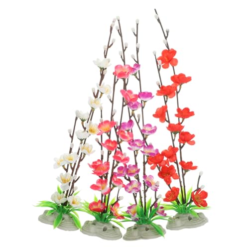 VALICLUD 4 Stück Teiliges Künstliche Sashimi Teller Dekoration Realistische Sushi Blumen aus Stabilem und Leichtes Praktisches Sushi Platten Accessoire für Zuhause und Restaurant Farbig von VALICLUD