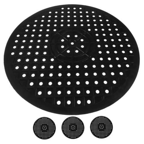 VALICLUD 4 Stück Teiliges Rundes Spülbeckenschutz matten Gummi Abtropfende Küchenspülmatte mit Drainage Schnelltrocknend Rutschfest Schützt und Geschirr für Haushalt und von VALICLUD