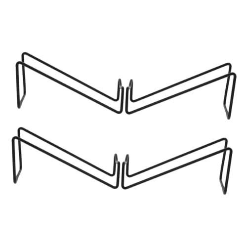 VALICLUD 4 Stück Teiliges Schwarzes Metall weinregal aus Robustem Stahl Multifunktionaler Flaschenhalter für Küche und Esszimmer Stilvolles und Modernes Design Einfache Montage von VALICLUD