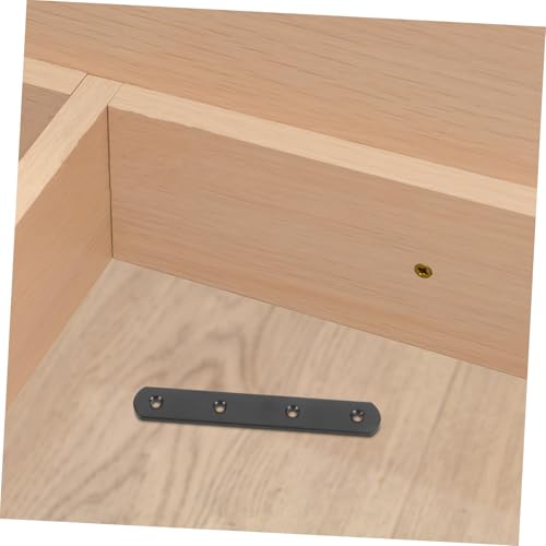 VALICLUD 4 Stück Teiliges Schwere Gerade Winkelverbinder mit Schraublöchern für Holz Praktische Reparaturwinkel für Möbel Bücherregale Gartenzäune und Schränke Einfache Montage von VALICLUD