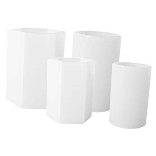 VALICLUD 4 Stück Teiliges Silikon Kerzenformen Sechseckig und Geruchlos Langlebig Flexibel Antihaftbeschichtet für DIY Kerzen Seifenherstellung und Duftkerzen Einfach zu Reinigen und VALICLUD 4 Stück Teiliges Silikon Kerzenformen Sechseckig und Geruchlos Langlebig Flexibel Antihaftbeschichtet für DIY Kerzen Seifenherstellung und Duftkerzen Einfach zu Reinigen und von VALICLUD