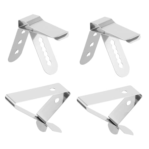 VALICLUD 4 Stück Teiliges Thermometer Clip aus Edelstahl Halterung für Grill Bratenthermometer Temperaturfühler Klammern für Bbq Backofen Smoker und Ölpfanne Langlebig und Vielseitig von VALICLUD