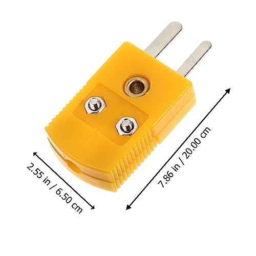 VALICLUD 4 Stück Thermoelement Stecker und Buchse Thermoelement Stecker K mit Kompensierendem Metall Langlebiger Kunststoff Thermoelementverbinder für Sensorreparatur und Eigenbau von VALICLUD
