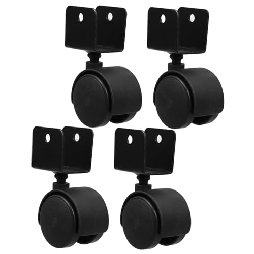 VALICLUD 4 Stück U förmige Möbelrollen für Kinderstühle Kratzfest Sicher für Parkett Leicht Drehbar für Büro Kinderzimmer und Schreibtisch von VALICLUD