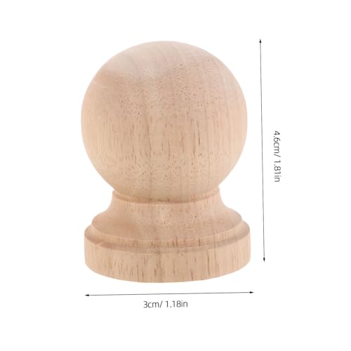 VALICLUD 4 Stück Unlackierte Holz-spindeln Natürliche Holzornamente im Römischen Säulendesign Dekorative Möbel-finials Robuste Massivholz-Akzente für Treppengeländer und Möbelveredelung von VALICLUD