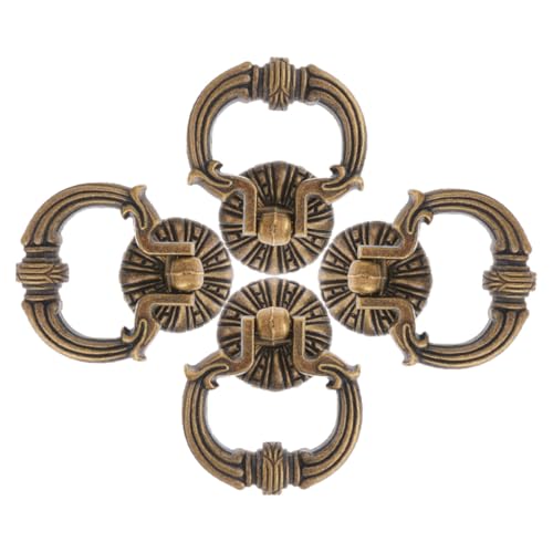 VALICLUD 4 Stück Vintage Möbelgriffe Dresser Ringe Robuste Schubladengriffe Dekorative Küchenschrankgriffe Für Kommode und Schrank von VALICLUD