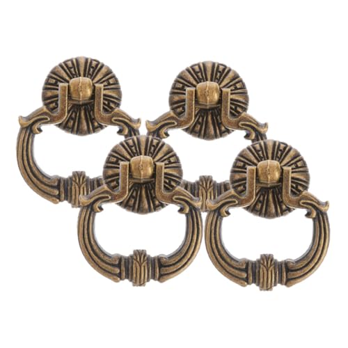 VALICLUD 4 Stück Vintage Möbelgriffe Kleine Schrankgriffe Dresser Pulls aus Robustem Material für Kommoden und Küchenschränke Stilvolle Möbelgriffe mit Dekorativem Ringdesign VALICLUD 4 Stück Vintage Möbelgriffe Kleine Schrankgriffe Dresser Pulls aus Robustem Material für Kommoden und Küchenschränke Stilvolle Möbelgriffe mit Dekorativem Ringdesign von VALICLUD