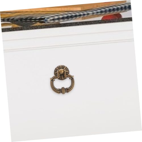 VALICLUD 4 Stück Vintage Möbelgriffe Kleine Schrankgriffe Ringe Praktisch Dekorativ für Kommode und Schränke Einfach zu Montieren und Vielseitig Einsetzbar von VALICLUD