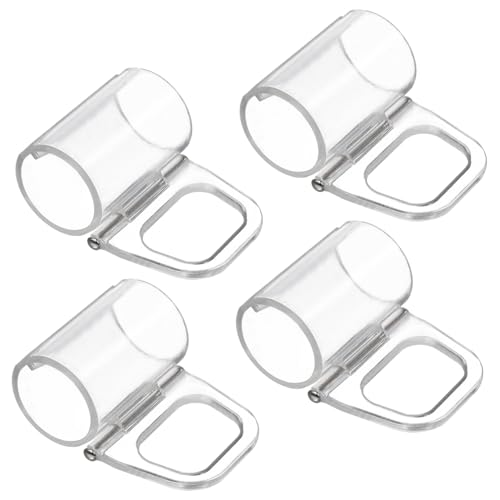 VALICLUD 4 Stück Vorhang Klemmen Leicht zu Montierende Dekorative Clips für Jalousien Transparente Halterungen für Fensterdekoration Robust und Praktisch von VALICLUD