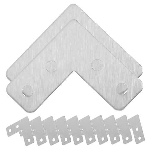 VALICLUD 40 Stück Teiliges Edelstahl Möbelverbinder Rostfrei Robust und Langlebig Vielseitig Einsetzbar für Schränke Fenster Tische und Betten Stabile Eckverbindung für Möbelreparatur von VALICLUD