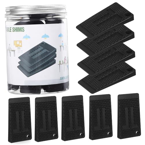 VALICLUD 40 Stück Teiliges Möbelkeile Kunststoff mit Verpackungsbox Stapelbare Möbelkeile für Unebene Böden Tischbeine nivellierung Bodenschutz gegen Kratzer Vielseitig für Sofa Regal von VALICLUD