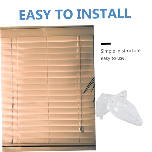 VALICLUD 40 Stück Teiliges Transparente Jalousie Haken aus Robustem Material Kompakte Einfache Montage Vielseitig als Roller und Blinds Halter für Fensterdekoration Geeignet von VALICLUD
