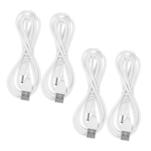 VALICLUD 4Stücke USB zu Dc Ladekabel Schnellladendes USB Dc Netzkabel mit Hohlstecker Kompatibel mit Tischlampen Ventilatoren Tablets Tragbar Leicht von VALICLUD