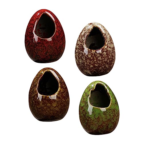 VALICLUD 4stücke Zarte Keramik Trockeneisbehälter Ei Geformt Trockeneisbehälter Sushi VALICLUD 4stücke Zarte Keramik Trockeneisbehälter Ei Geformt Trockeneisbehälter Sushi von VALICLUD