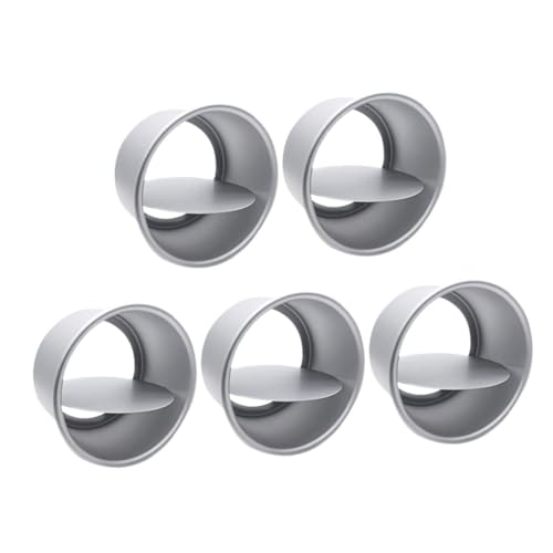 VALICLUD 5 Stück Cheesecake Muffin Backformen mit Abnehmbarem Boden Runde Kuchenformen aus Aluminiumlegierung zum Backen von Torten und Gebäck für Zuhause und Bäckereien VALICLUD 5 Stück Cheesecake Muffin Backformen mit Abnehmbarem Boden Runde Kuchenformen aus Aluminiumlegierung zum Backen von Torten und Gebäck für Zuhause und Bäckereien von VALICLUD