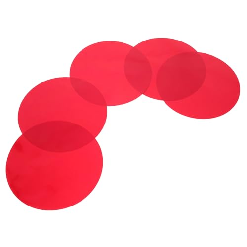VALICLUD 5 Stück Farbige Transparenzfolien Lichtdiffusor Folien für LED und Spots Selbstklebende Pet Filme für Wohnzimmer und Schlafzimmer Farbwechsel Ambientebeleuchtung von VALICLUD