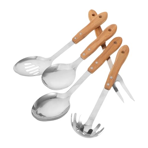VALICLUD 5 Stück Küchenwerkzeug-Set Kochutensilien aus Küchenwender Kochgeschirr aus geschlitzter Servierlöffel antihaftbeschichtetes Kochgeschirr Rostfreier Stahl VALICLUD 5 Stück Küchenwerkzeug-Set Kochutensilien aus Küchenwender Kochgeschirr aus geschlitzter Servierlöffel antihaftbeschichtetes Kochgeschirr Rostfreier Stahl von VALICLUD