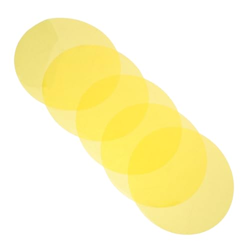 VALICLUD 5 Stück Lampenschirm Aufkleber Lichtfilter Selbstklebende Farbkorrekturfolien für LED Spots Transparente Pet Folien für Gleichmäßige Lichtverteilung und Gemütliche Wohnatmosphäre von VALICLUD