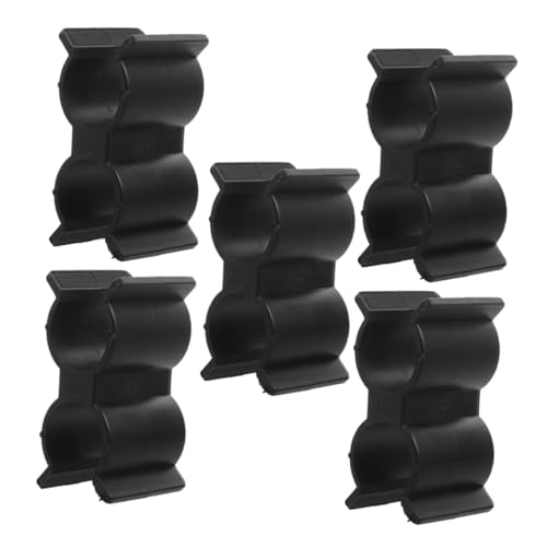 VALICLUD 5 Stück Schwarze Set Doppelrohrschellen aus Robustem Kunststoff Sichere Verbindung für Boot und Yacht Rohrklemme als Regalklammer und Rohrverbinder für Anwendungen VALICLUD 5 Stück Schwarze Set Doppelrohrschellen aus Robustem Kunststoff Sichere Verbindung für Boot und Yacht Rohrklemme als Regalklammer und Rohrverbinder für Anwendungen von VALICLUD