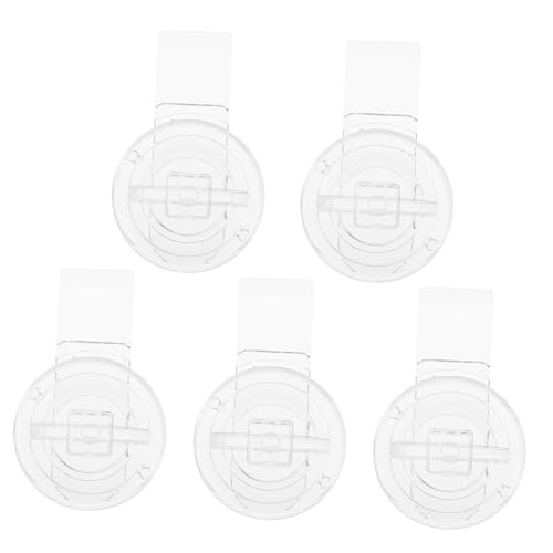 VALICLUD 5 Stück Teiliges Acryl Türverschluss Transparent Mini Hasp Latch für Holzbox Schmuckkasten Ersatz Verschluss Vielseitig für Geschenkbox Werkzeugkasten Geeignet von VALICLUD
